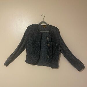 Double D Brand Ranch wear blue cardigan.